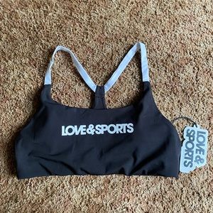Black XL Love&Sports Woman's Sports Bra